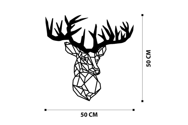 DEER Väggdekor Svart - Inredning & dekor - Väggdekor - Skyltar - Plåtskylt