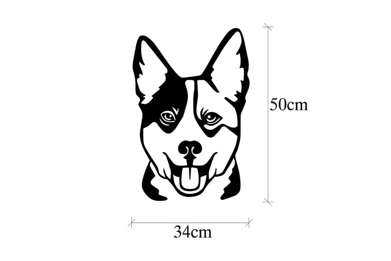 DOG 10 Väggdekor Svart - Inredning & dekor - Väggdekor - Skyltar - Plåtskylt