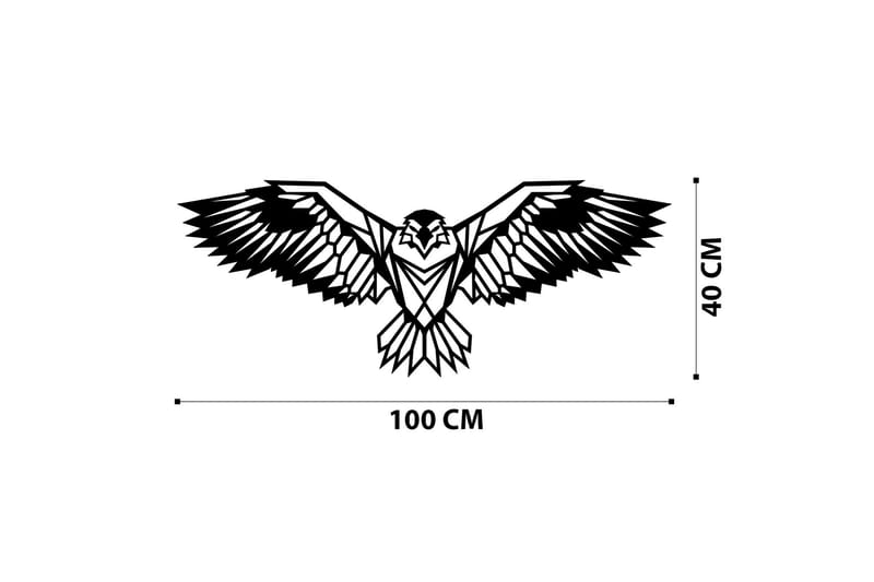 EAGLE 3 METAL DECOR Väggdekor Svart - Inredning & dekor - Väggdekor - Skyltar - Plåtskylt