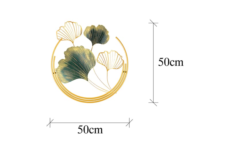 HANCHENG Väggdekor Grön/Guld - Inredning & dekor - Väggdekor - Skyltar - Plåtskylt