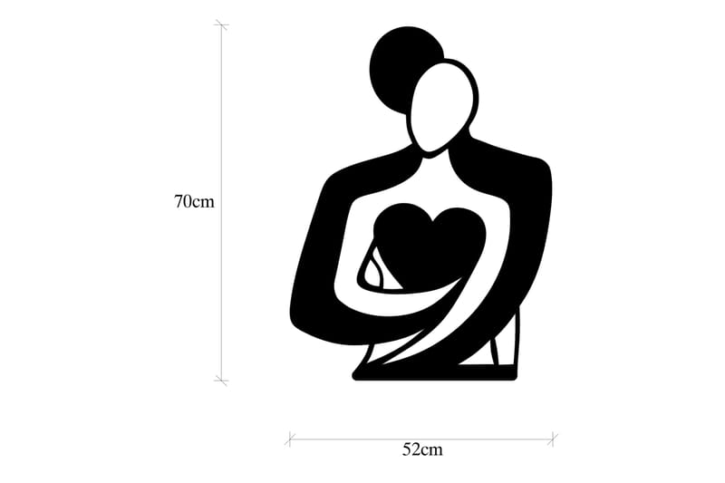 LOVE Väggdekor Svart - Inredning & dekor - Väggdekor - Skyltar - Plåtskylt