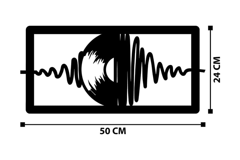 TIMBRE Väggdekor Svart - Inredning & dekor - Väggdekor - Skyltar - Plåtskylt