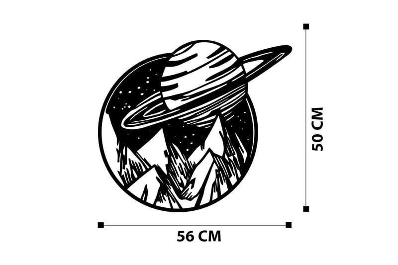 VENUS Väggdekor Svart - Inredning & dekor - Väggdekor - Skyltar - Plåtskylt