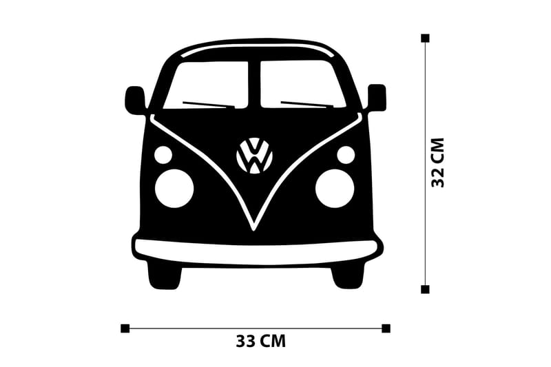 VOSVOS METAL DECOR Väggdekor Svart - Inredning & dekor - Väggdekor - Skyltar - Plåtskylt