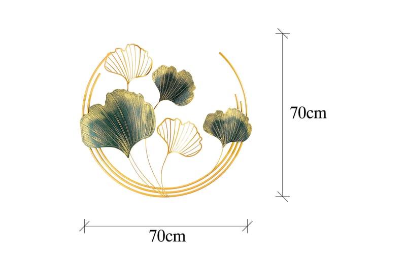 WEIFANG Väggdekor Grön/Guld - Inredning & dekor - Väggdekor - Skyltar - Plåtskylt