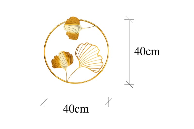 ZIGONG Väggdekor Guld - Inredning & dekor - Väggdekor - Skyltar - Plåtskylt