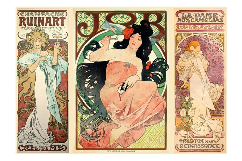 FOTOTAPET Alphonse Mucha Women's 200x140 - Artgeist sp. z o. o. - Inredning & dekor - Väggdekor - Tapeter & tapettillbehör - Fototapeter