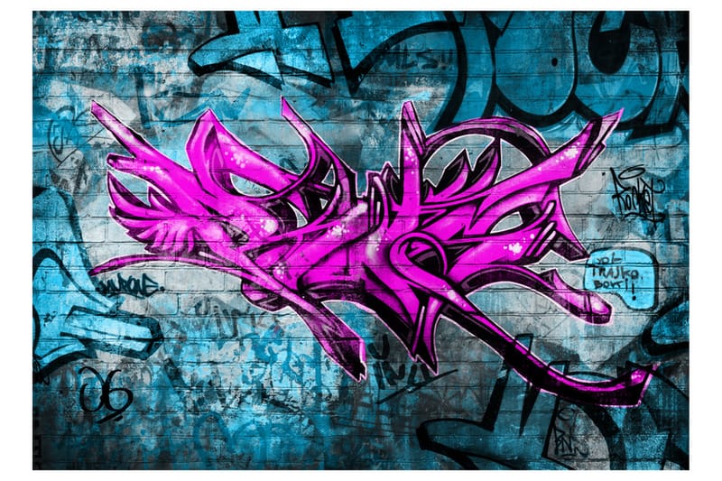 FOTOTAPET Anonymous Graffiti 100x70 - Artgeist sp. z o. o. - Inredning & dekor - Väggdekor - Tapeter & tapettillbehör - Fototapeter