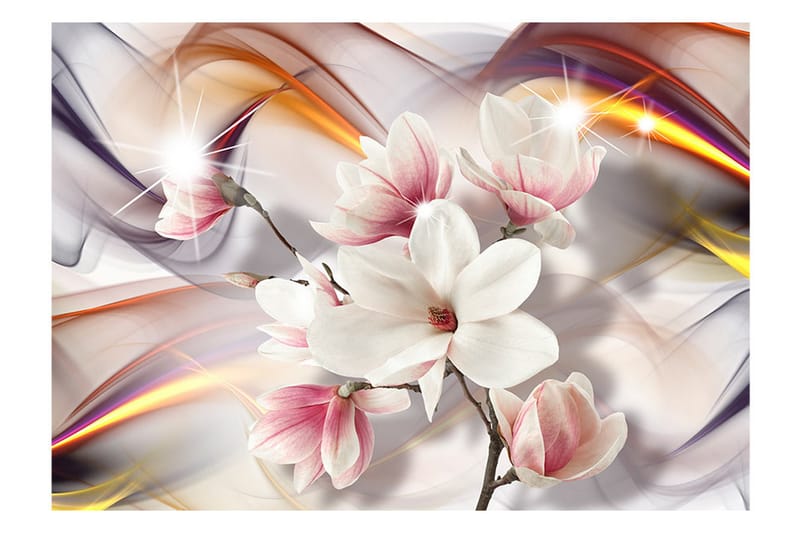 FOTOTAPET Artistic Magnolias 100x70 - Artgeist sp. z o. o. - Inredning & dekor - Väggdekor - Tapeter & tapettillbehör - Fototapeter