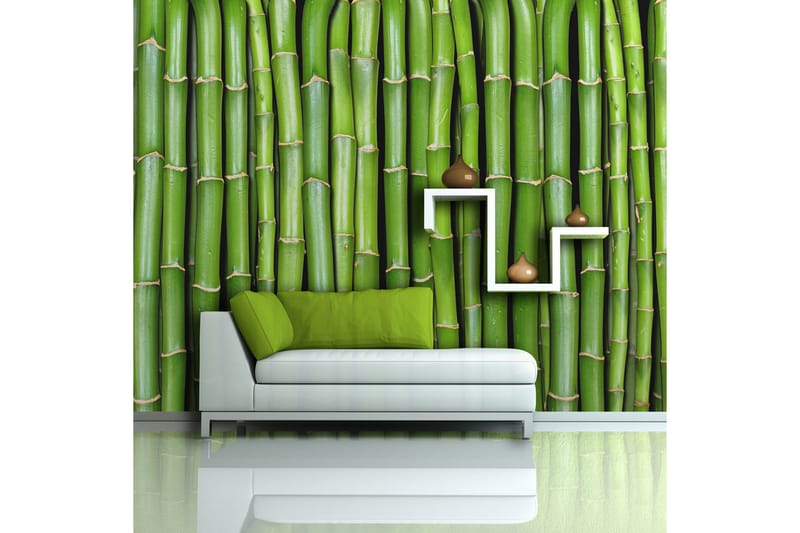 FOTOTAPET Bamboo Wall 450x270 - Artgeist sp. z o. o. - Inredning & dekor - Väggdekor - Tapeter & tapettillbehör - Fototapeter