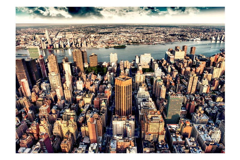 FOTOTAPET Bird's Eye View Of New York 300x210 - Artgeist sp. z o. o. - Inredning & dekor - Väggdekor - Tapeter & tapettillbehör - Fototapeter