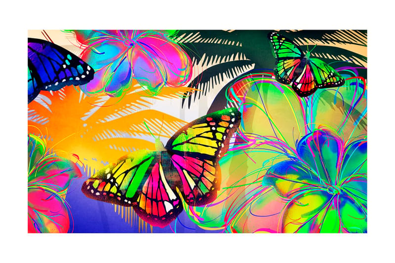 FOTOTAPET Butterflies In The Stomach 450x270 - Artgeist sp. z o. o. - Inredning & dekor - Väggdekor - Tapeter & tapettillbehör - Fototapeter