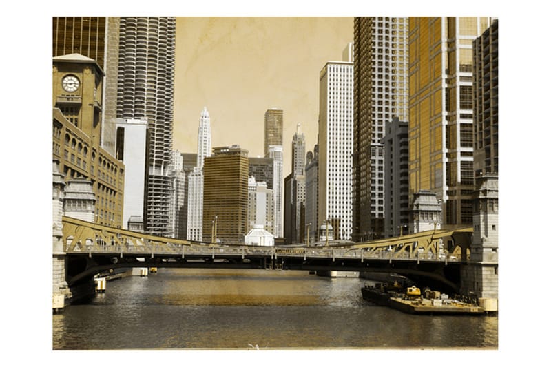 FOTOTAPET Chicagos Brygga Tappning Effekt 250x193 - Artgeist sp. z o. o. - Fototapeter
