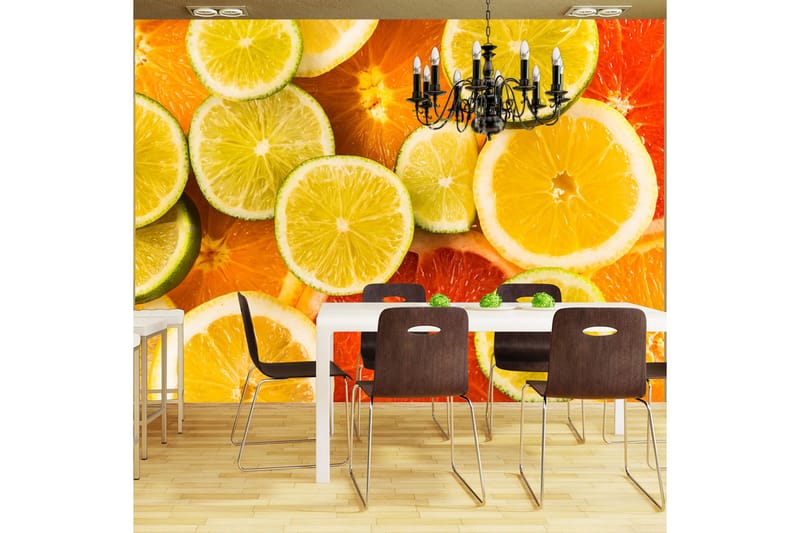 FOTOTAPET Citrus Fruits 350x270 - Artgeist sp. z o. o. - Inredning & dekor - Väggdekor - Tapeter & tapettillbehör - Fototapeter