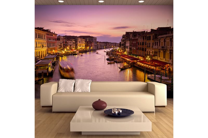 FOTOTAPET City Of Lovers Venedig Nattetid 450x270 - Artgeist sp. z o. o. - Inredning & dekor - Väggdekor - Tapeter & tapettillbehör - Fototapeter