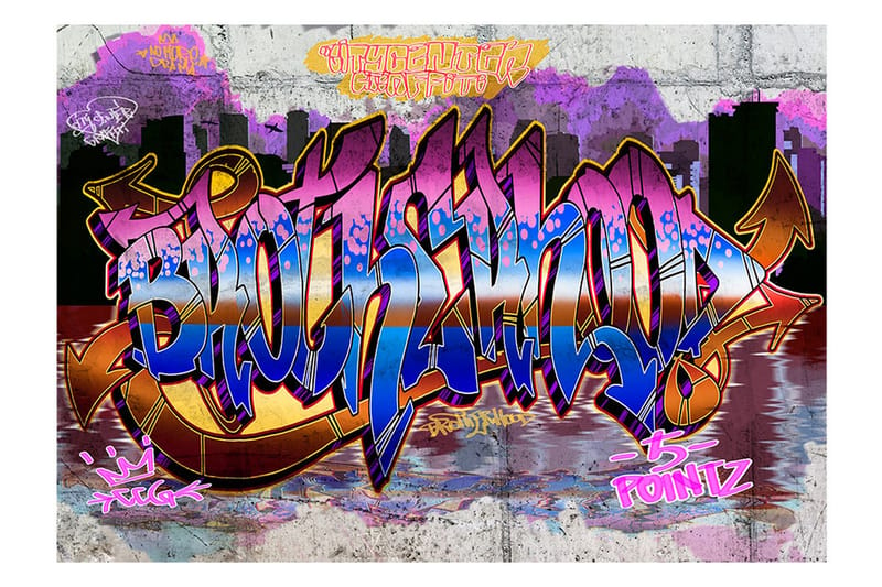 FOTOTAPET Colorful Mural 300x210 - Artgeist sp. z o. o. - Inredning & dekor - Väggdekor - Tapeter & tapettillbehör - Fototapeter