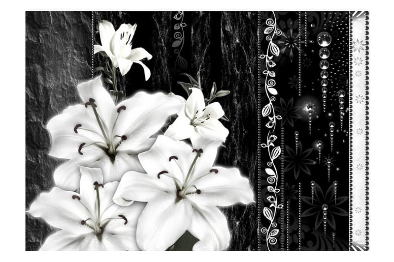 FOTOTAPET Crying Lilies 100x70 - Artgeist sp. z o. o. - Inredning & dekor - Väggdekor - Tapeter & tapettillbehör - Fototapeter