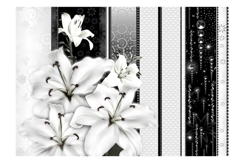 FOTOTAPET Crying Lilies In White 250x175 - Artgeist sp. z o. o. - Inredning & dekor - Väggdekor - Tapeter & tapettillbehör - Fototapeter