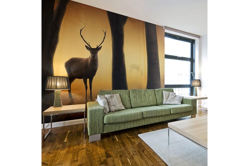 FOTOTAPET Deer In His Natural Habitat 350x270 - Artgeist sp. z o. o. - Inredning & dekor - Väggdekor - Tapeter & tapettillbehör - Fototapeter