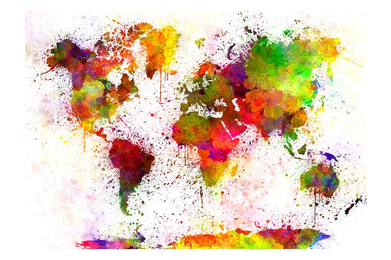 FOTOTAPET Dyed World 150x105 - Artgeist sp. z o. o. - Inredning & dekor - Väggdekor - Tapeter & tapettillbehör - Fototapeter