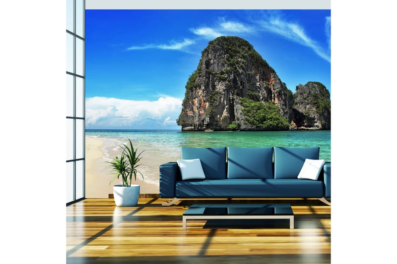 FOTOTAPET Exotisk Landskap Thailand Railay Beach 350x270 - Artgeist sp. z o. o. - Inredning & dekor - Väggdekor - Tapeter & tapettillbehör - Fototapeter