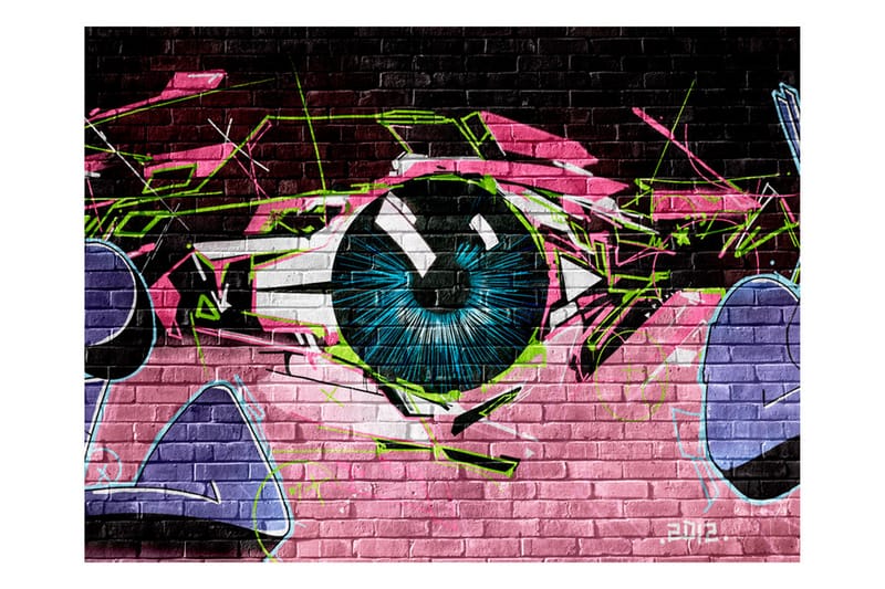 FOTOTAPET Eye Graffiti 200x154 - Artgeist sp. z o. o. - Inredning & dekor - Väggdekor - Tapeter & tapettillbehör - Fototapeter