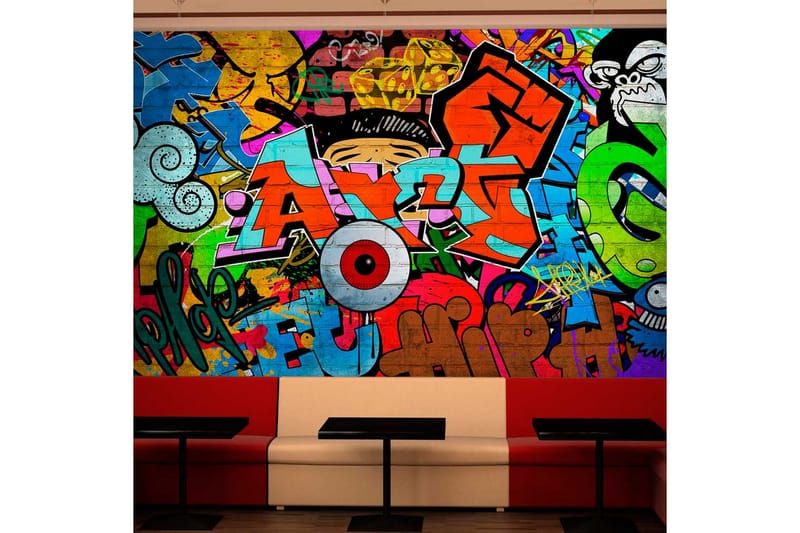 FOTOTAPET Graffiti Art 250x175 - Artgeist sp. z o. o. - Inredning & dekor - Väggdekor - Tapeter & tapettillbehör - Fototapeter