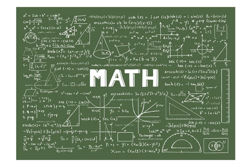 FOTOTAPET Mathematical Formulas 100x70 - Artgeist sp. z o. o. - Inredning & dekor - Väggdekor - Tapeter & tapettillbehör - Fototapeter