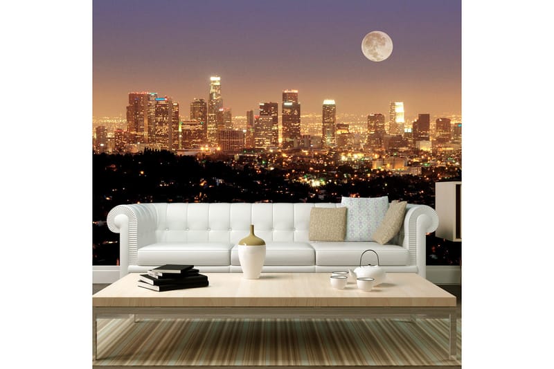 FOTOTAPET Moon Over City Of Angels 250x193 - Artgeist sp. z o. o. - Inredning & dekor - Väggdekor - Tapeter & tapettillbehör - Fototapeter