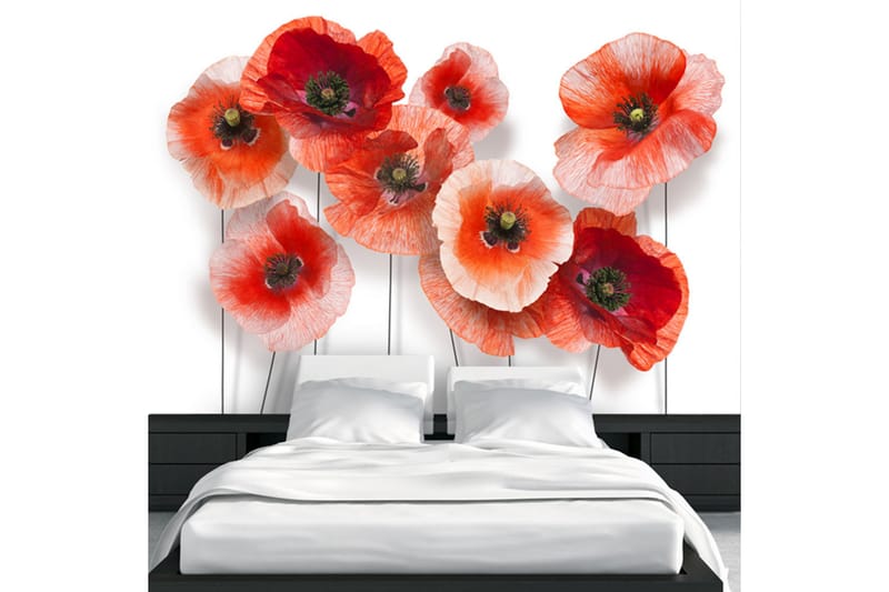 FOTOTAPET Nine Poppies 150x105 - Artgeist sp. z o. o. - Inredning & dekor - Väggdekor - Tapeter & tapettillbehör - Fototapeter