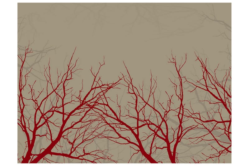 FOTOTAPET Red-Hot Branches 200x154 - Artgeist sp. z o. o. - Inredning & dekor - Väggdekor - Tapeter & tapettillbehör - Fototapeter