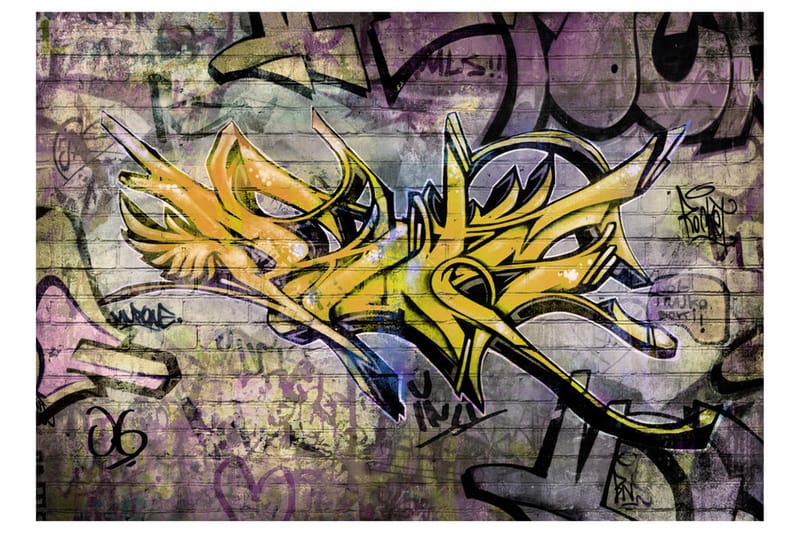 FOTOTAPET Stunning Graffiti 100x70 - Artgeist sp. z o. o. - Inredning & dekor - Väggdekor - Tapeter & tapettillbehör - Fototapeter