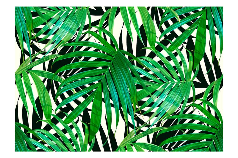 FOTOTAPET Tropical Leaves 100x70 - Artgeist sp. z o. o. - Inredning & dekor - Väggdekor - Tapeter & tapettillbehör - Fototapeter