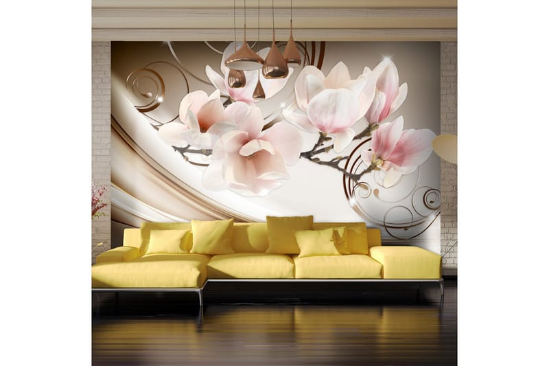 FOTOTAPET Waves Of Magnolia 150x105 - Artgeist sp. z o. o. - Inredning & dekor - Väggdekor - Tapeter & tapettillbehör - Fototapeter