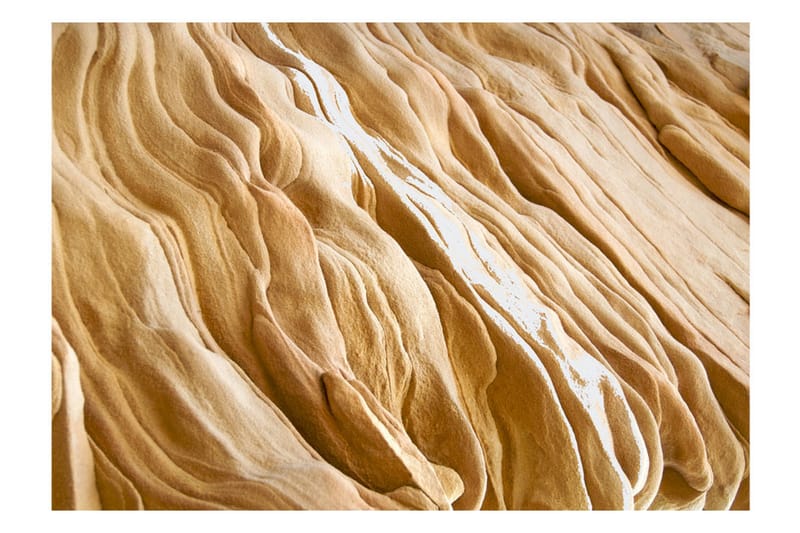 FOTOTAPET Wavy Sandstone Forms 200x154 - Artgeist sp. z o. o. - Inredning & dekor - Väggdekor - Tapeter & tapettillbehör - Fototapeter