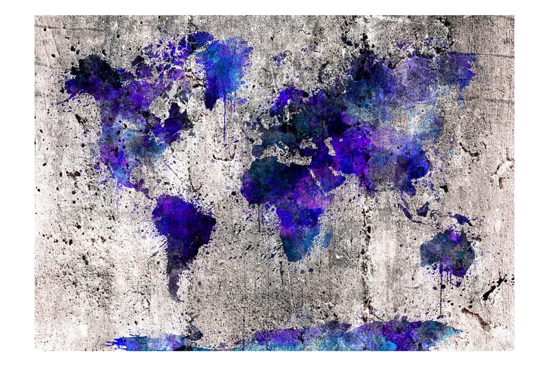 FOTOTAPET World Map Ink Blots 150x105 - Artgeist sp. z o. o. - Inredning & dekor - Väggdekor - Tapeter & tapettillbehör - Fototapeter