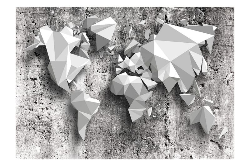 FOTOTAPET World Map Origami 300x210 - Artgeist sp. z o. o. - Inredning & dekor - Väggdekor - Tapeter & tapettillbehör - Fototapeter