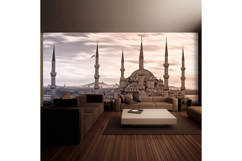 FOTOTAPET XXL Blå Moskén Istanbul 550x270 - Artgeist sp. z o. o. - Inredning & dekor - Väggdekor - Tapeter & tapettillbehör - Fototapeter