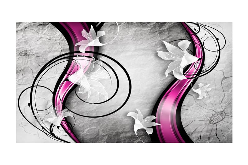 FOTOTAPET XXL Flowery Ribbon 500x280 - Artgeist sp. z o. o. - Inredning & dekor - Väggdekor - Tapeter & tapettillbehör - Fototapeter