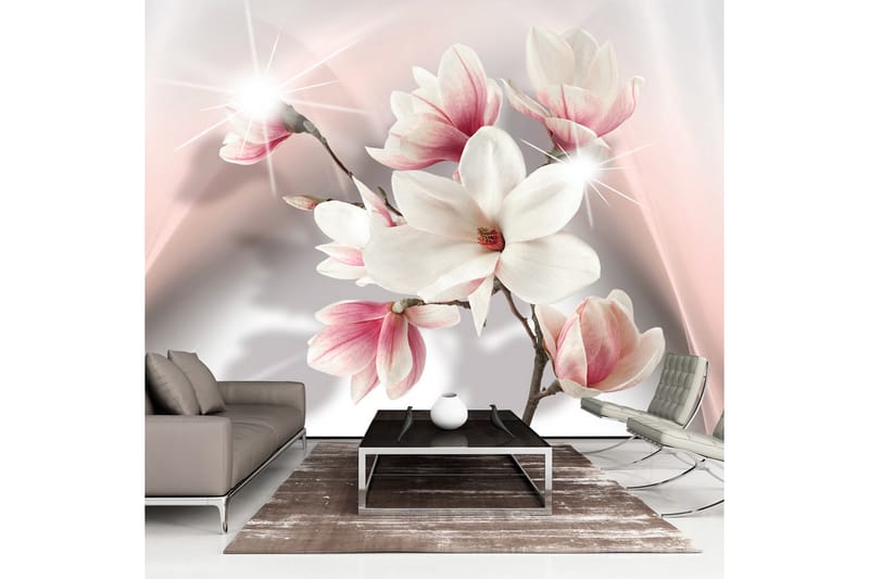 FOTOTAPET XXL White Magnolias II 500x280 - Artgeist sp. z o. o. - Inredning & dekor - Väggdekor - Tapeter & tapettillbehör - Fototapeter