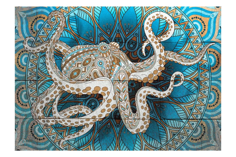 FOTOTAPET Zen Octopus 100x70 - Artgeist sp. z o. o. - Inredning & dekor - Väggdekor - Tapeter & tapettillbehör - Fototapeter