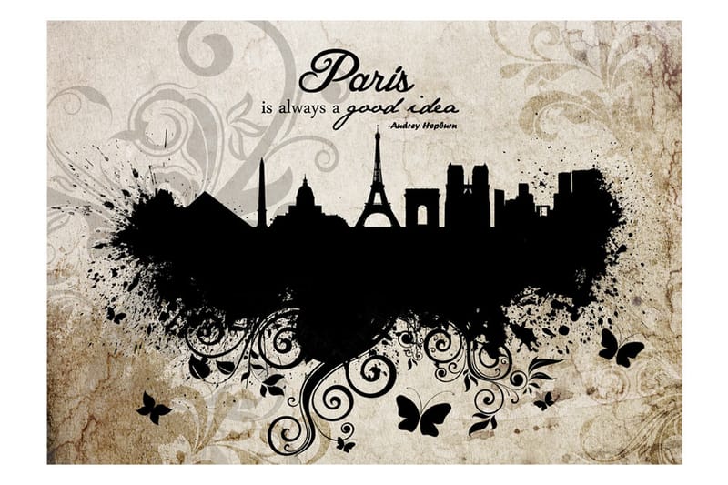 FOTOTAPET Paris Is Always A Good Idea Vintage 200x140 - Artgeist sp. z o. o. - Inredning & dekor - Väggdekor - Tapeter & tapettillbehör - Fototapeter