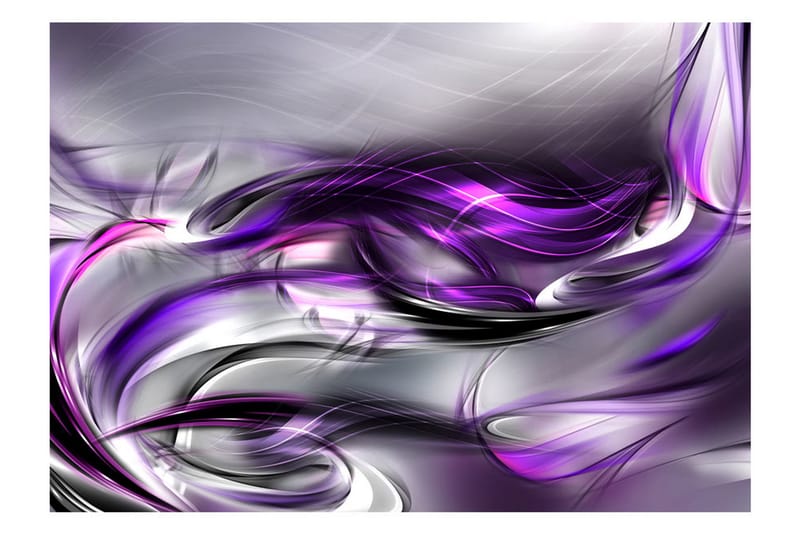 FOTOTAPET Purple Swirls 250x175 - Artgeist sp. z o. o. - Inredning & dekor - Väggdekor - Tapeter & tapettillbehör - Fototapeter