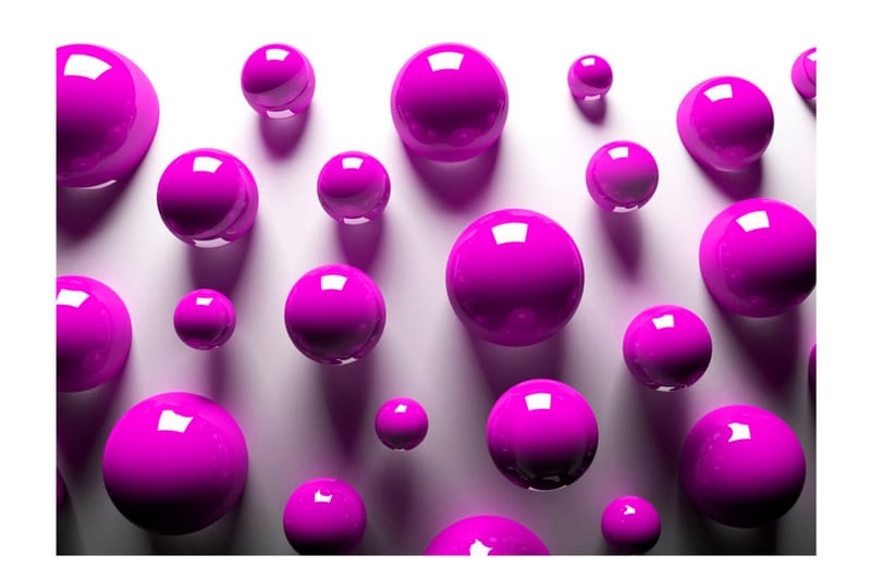 FOTOTAPET Purple Balls 150x105 - Artgeist sp. z o. o. - Inredning & dekor - Väggdekor - Tapeter & tapettillbeh�ör - Fototapeter