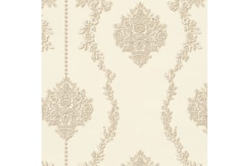 Barock Tapet Château Ovävd Beige Cream