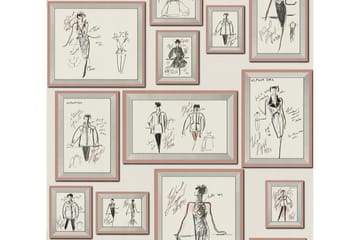 Designer Tapet Sketch by Karl Lagerf