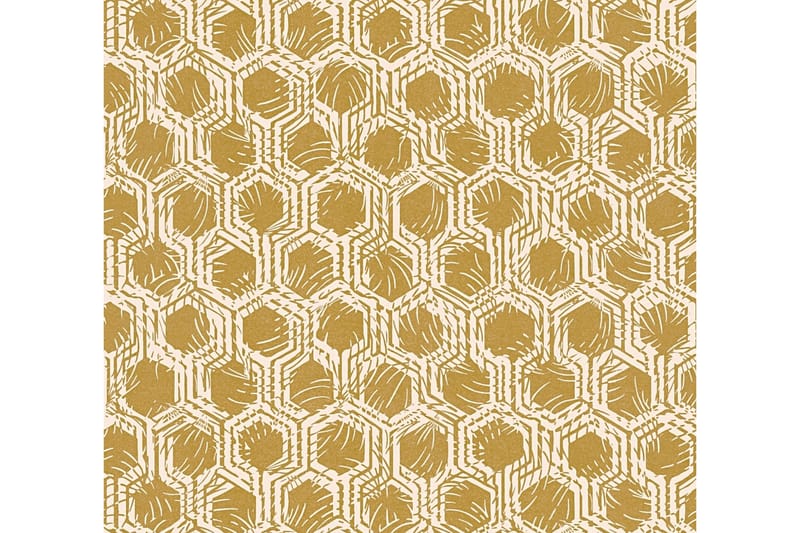 Geometric Tapet Alpha Ovävd Guld Beige - AS Creation - Inredning & dekor - Väggdekor - Tapeter & tapettillbehör - Mönstrade tapeter