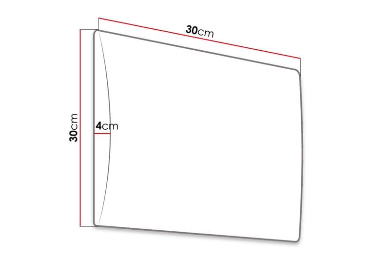 AVENEL Stoppad Väggpanel 30x30 cm Mörkgrå - Inredning & dekor - Väggdekor - Väggpanel