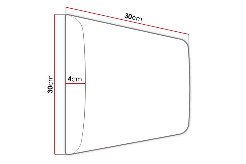 AYERBE Väggpanel 30x4x30  cm Stoppad Sammet/Beige - Inredning & dekor - Väggdekor - Väggpanel