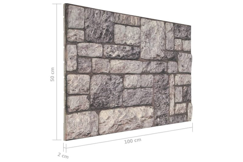 Väggpaneler 3D ljusgrått tegel 10 st EPS - Grå - Inredning & dekor - Väggdekor - Väggpanel